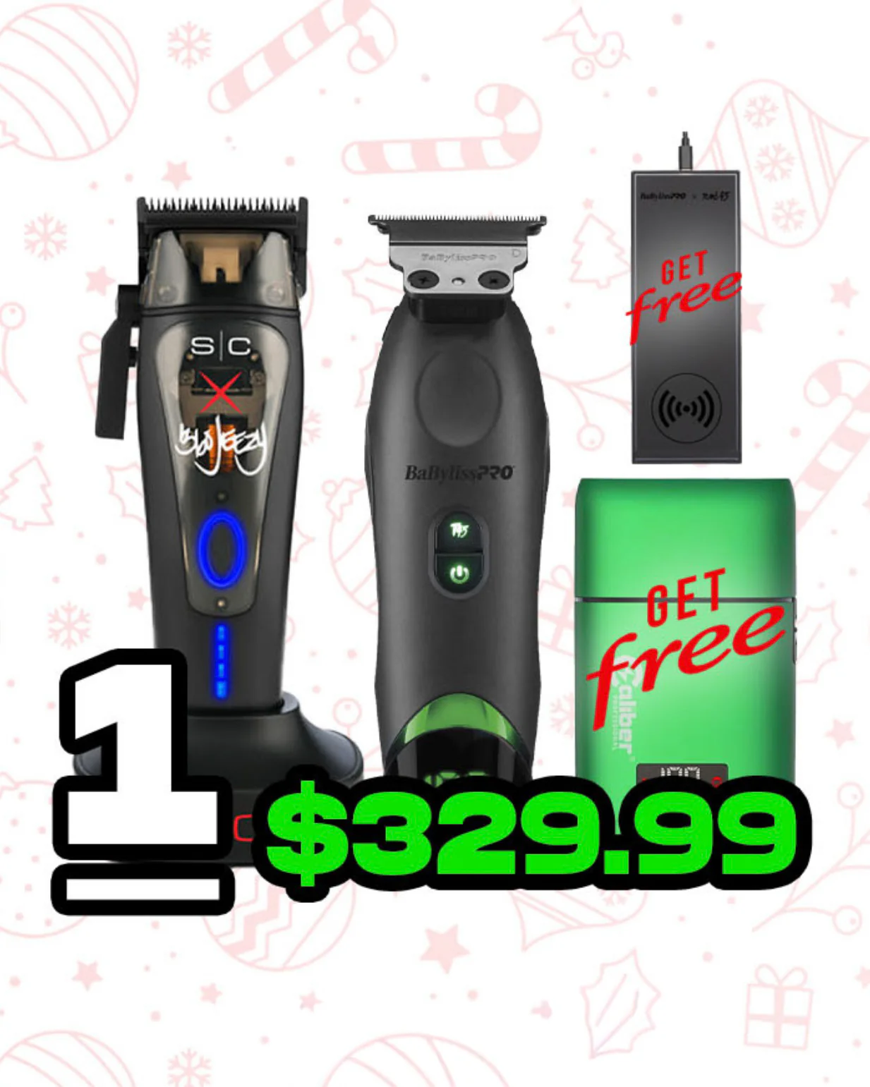 🎄HOLIDAY SALE🎄Stylecraft 360 Jeezy Clipper+ Babyliss Tomb45 Trimmer + Free Babyliss Tomb45 Charging Pad + Free Caliber Solo Shaver