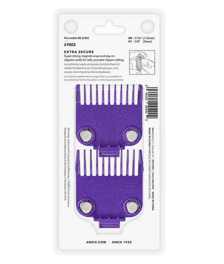 Andis Dual magnetic guard comb set #0 and #1 - Image 3