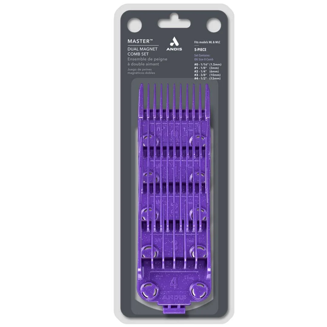Andis Master 5-Piece 0-4 - 1/16”, 1/8”, 1/4”, 3/8”, 1/2”