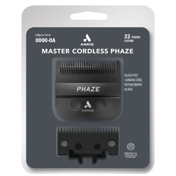 Andis Master Cordless Phaze Replacement Black Blade [22-Tooth] Fits Model MLC - Image 2