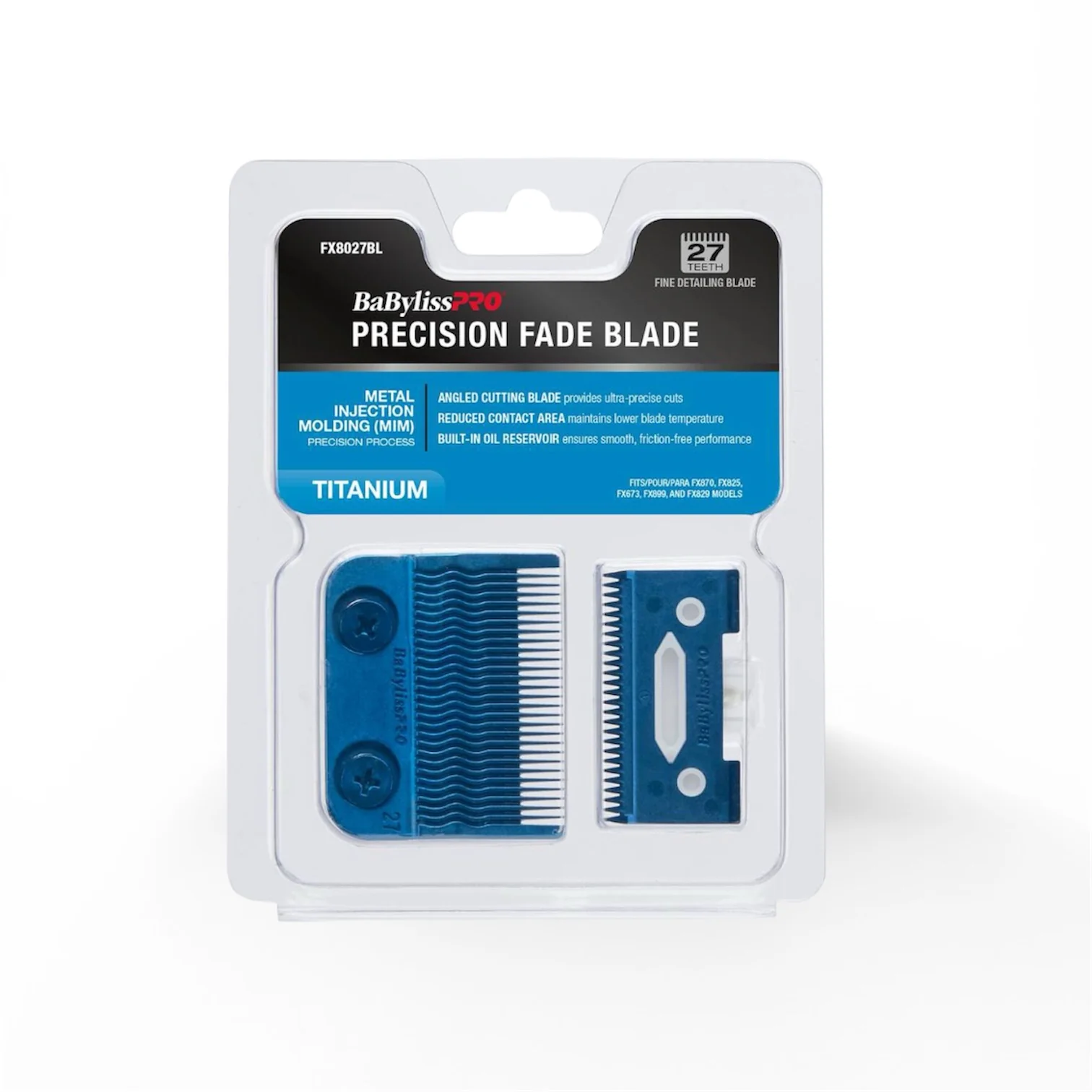 BaBylissPRO Blue Titanium Metal-Injection Molded Precision Fine Detailing Blade
