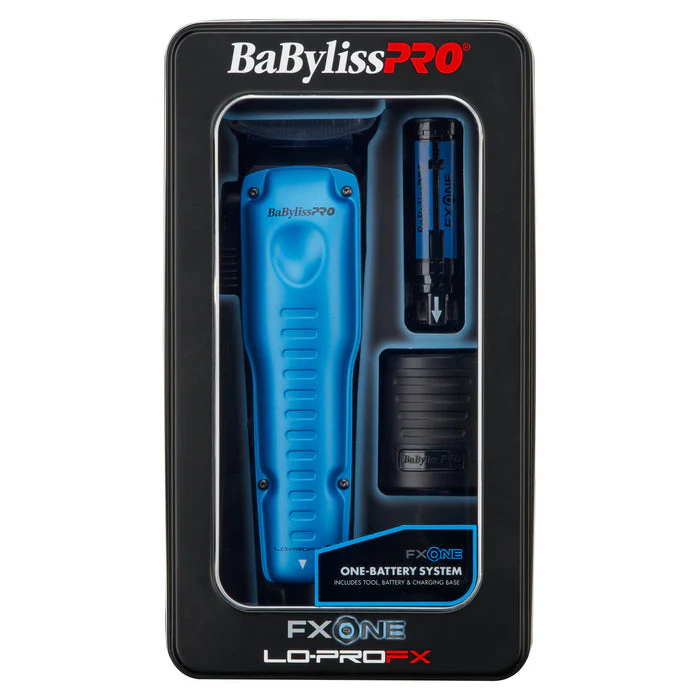 BaBylissPRO FXONE Lo-Pro FX High Performance Low Profile Limited Edition Black & Blue Clipper - Image 2