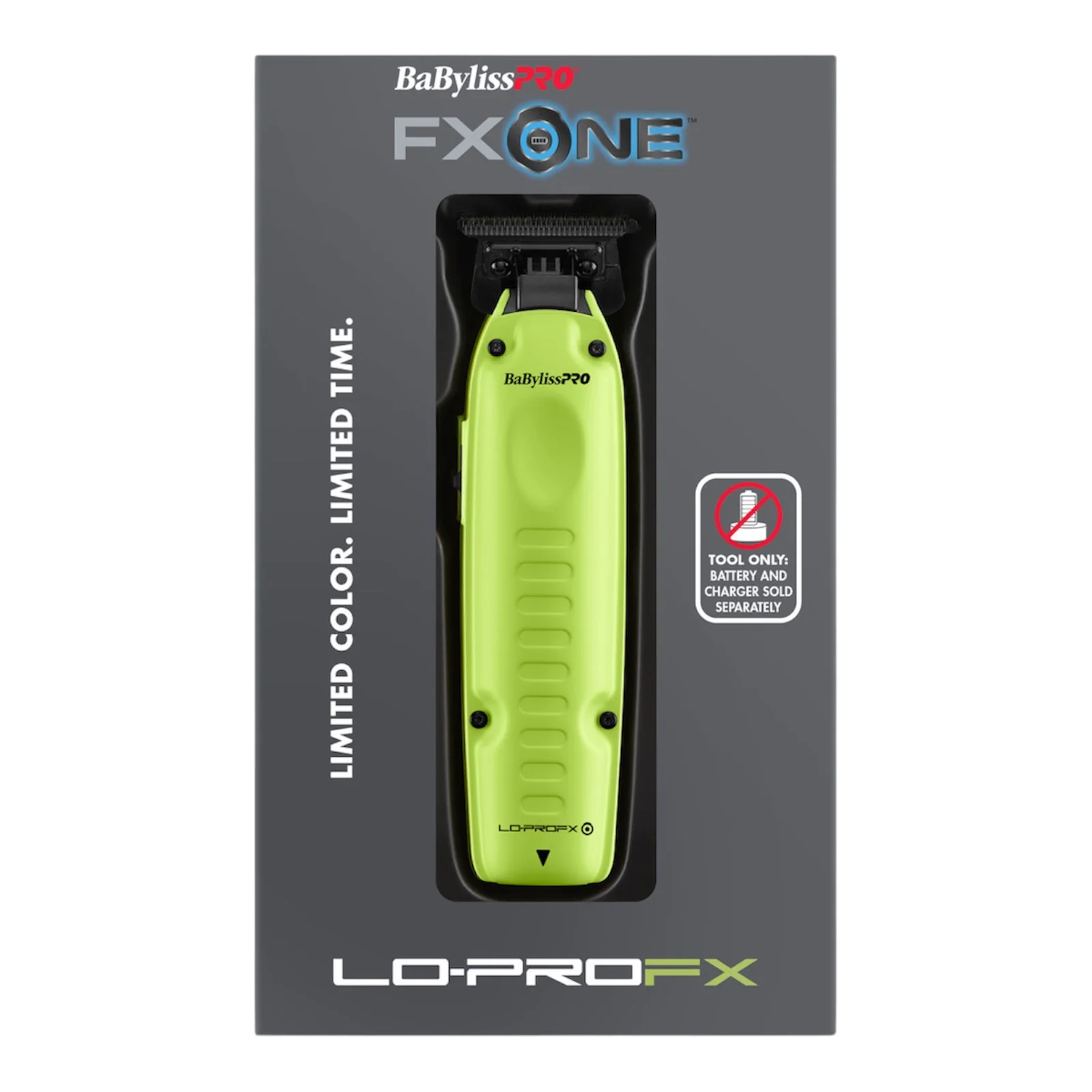 BaBylissPRO FXONE Lo-Pro file Neon Yellow Interchangeable Cordless Trimmer Tool Only - Image 4