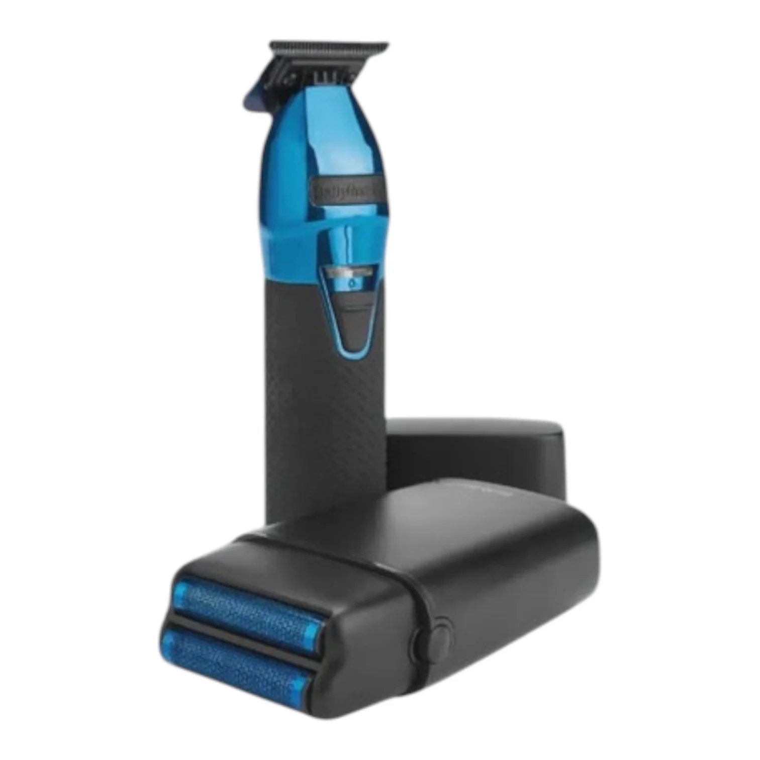 BaBylissPRO LimitedFX Black & Blue Trimmer and Double Foil Shaver Set