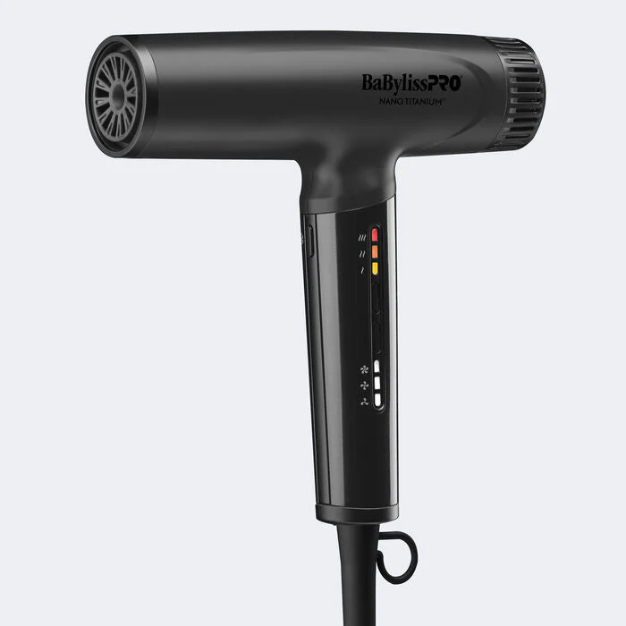 BaBylissPRO Nano Titanium Light Ionic High Speed Hair Dryer - Matte Black - Image 2