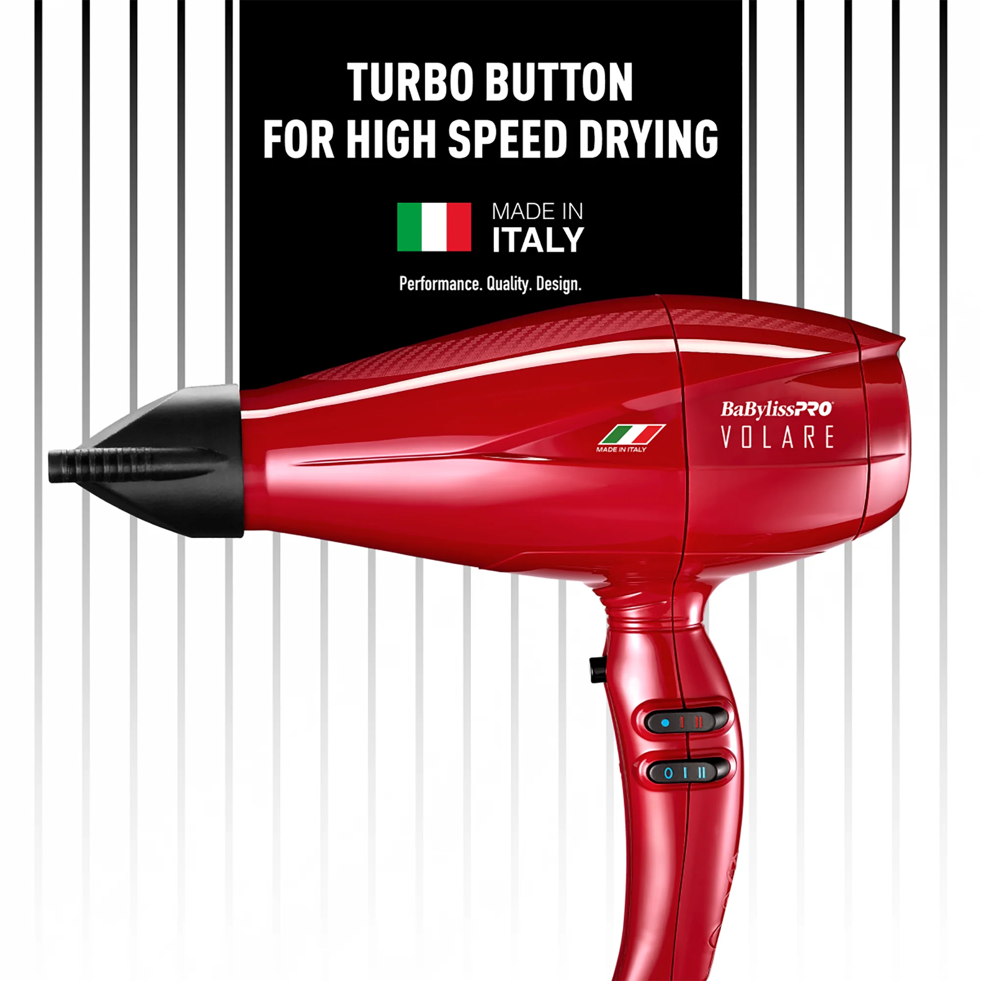 BaBylissPRO Volare V1 Dryer Red - Image 3