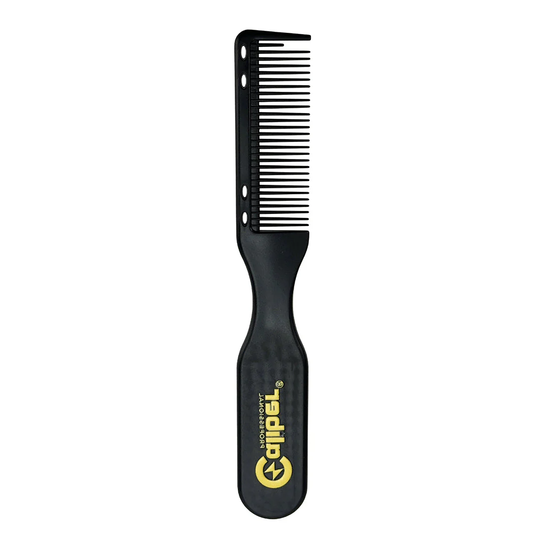 Caliber Barber Stylist Professional Hair Cutting Comb Brush 2-in-1 Black