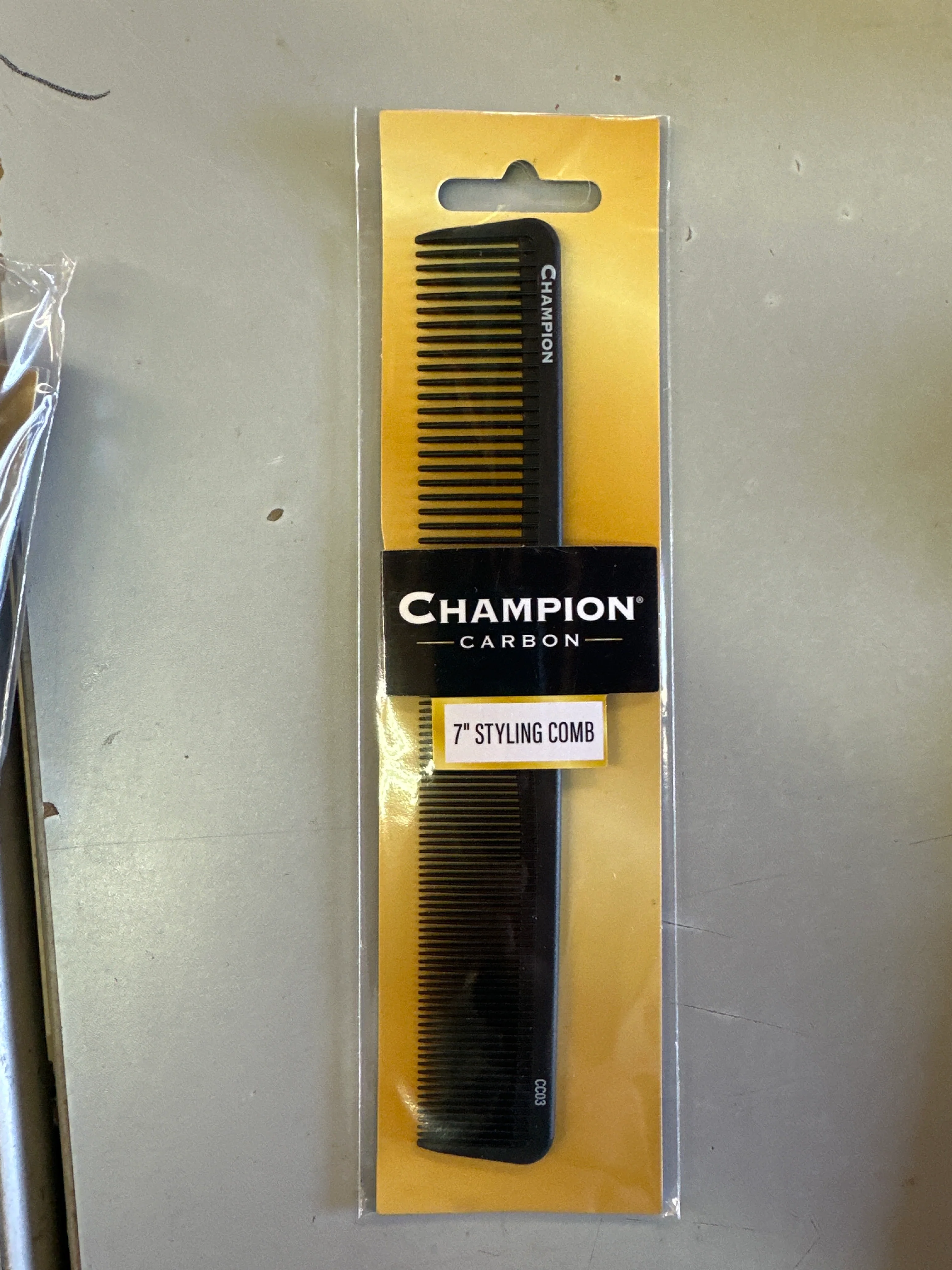 Champion Carbon 7” styling comb CC03