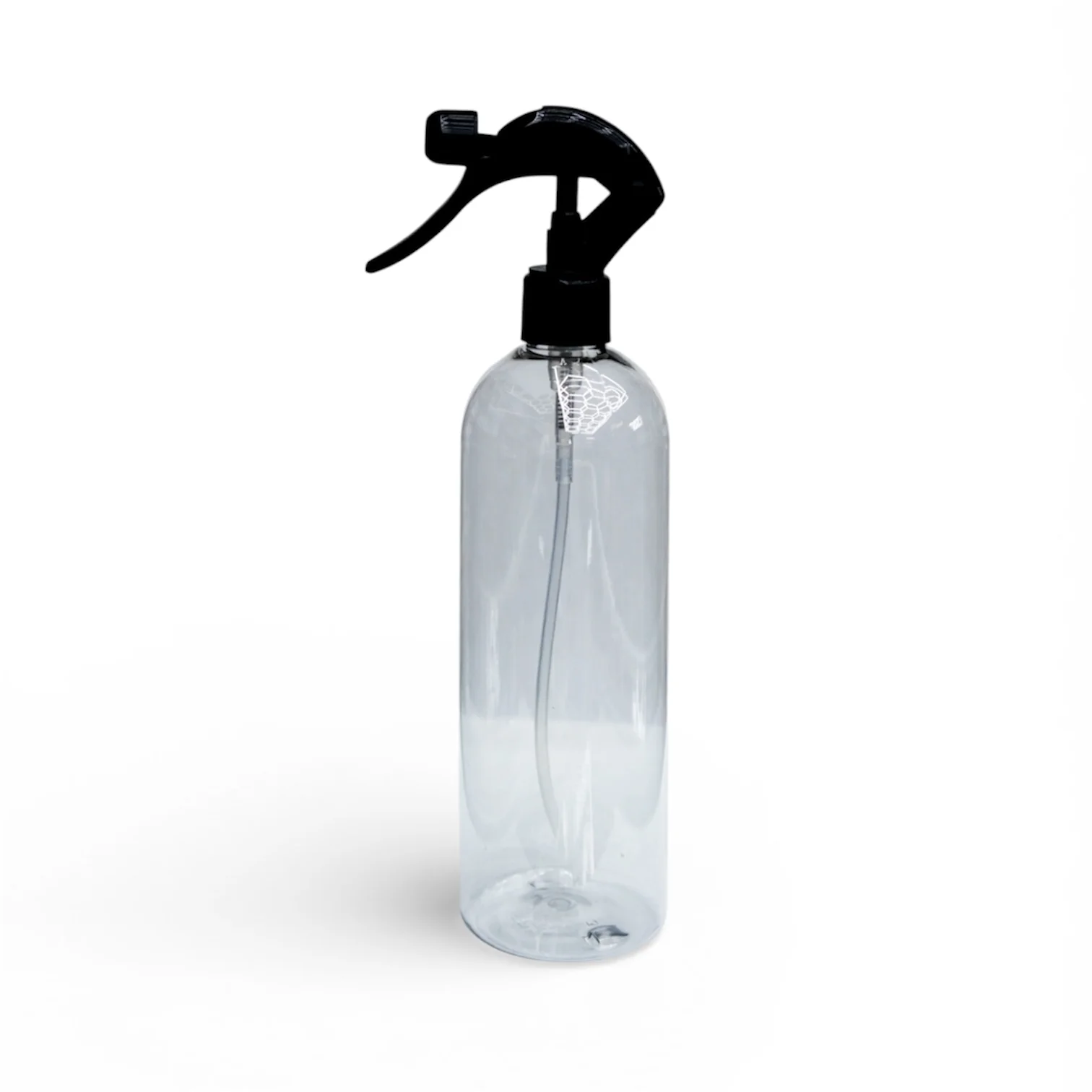 Clear spray bottle with fine mist nozzle 16oz