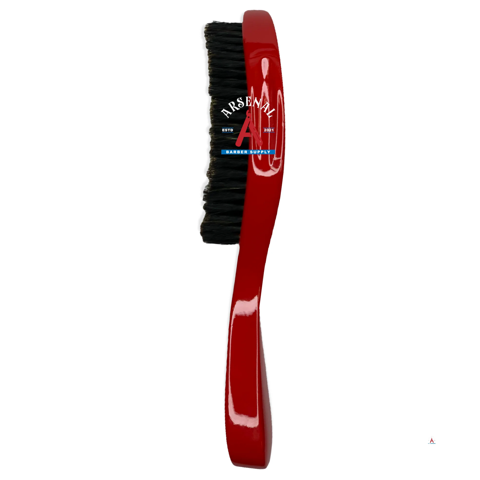 Diane Curved Prestige 100% Boar Wave Brush - Red - Image 2