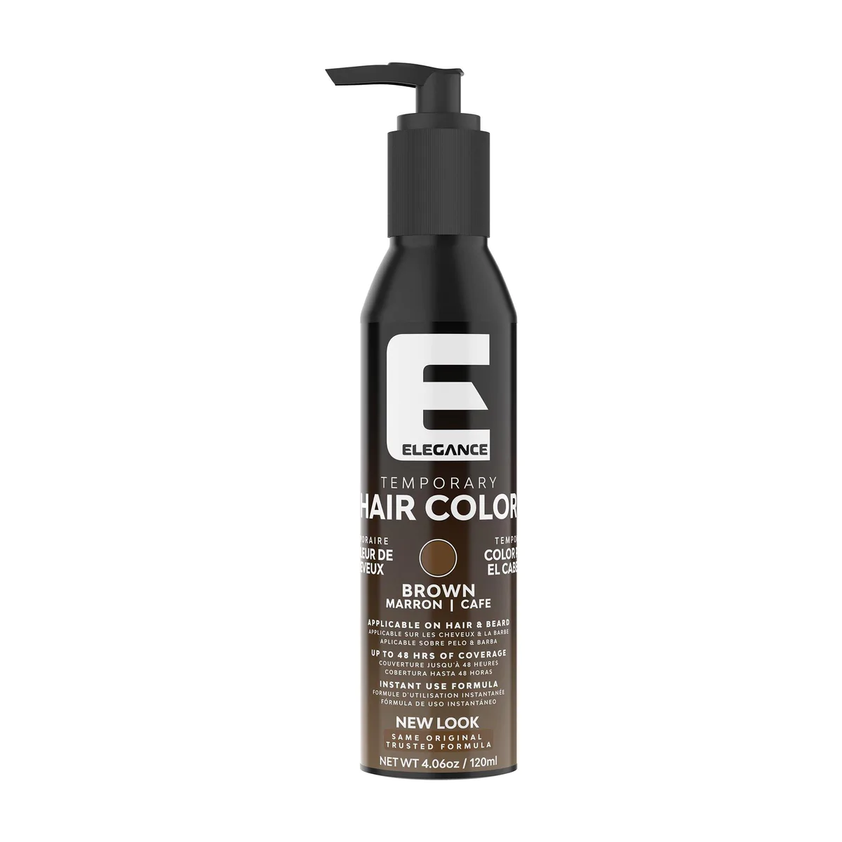 ELEGANCE  TEMPORARY HAIR COLOR, HIGHLIGHT & COVER brown