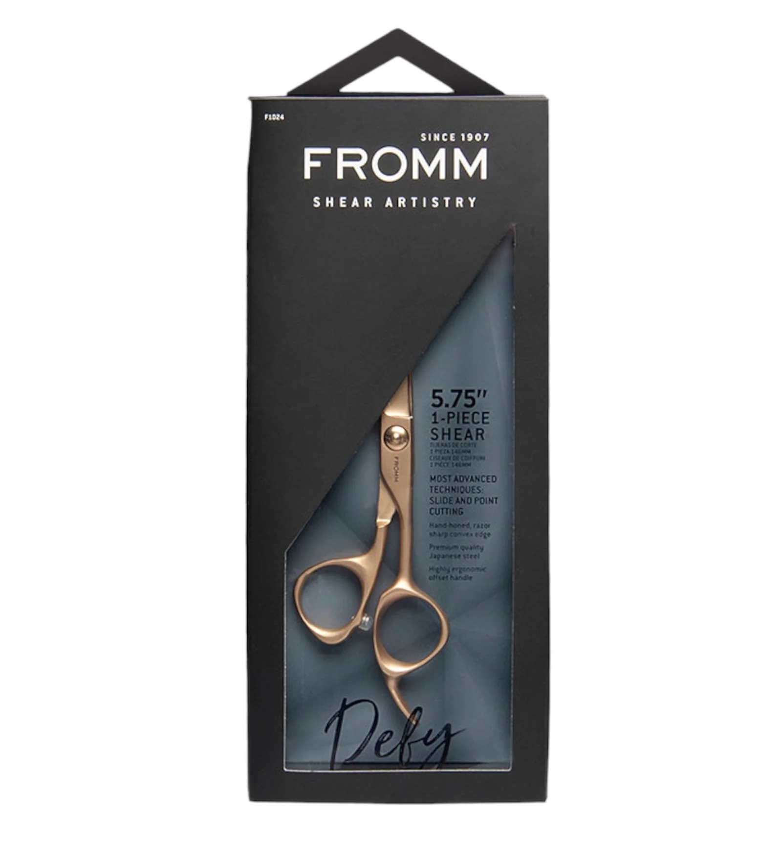 FROMM DEFY 5.75” 1 PIECE HAIR CUTTING SHEAR F1024