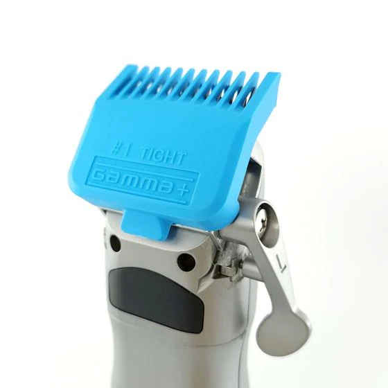 Gamma DUB MAGNETIC TIGHT CLIPPER GUARDS 4-PACK CYAN BLUE - Image 4