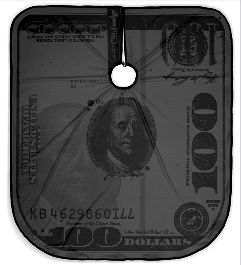 Illuzien Black 100 Dollar Bill Cape