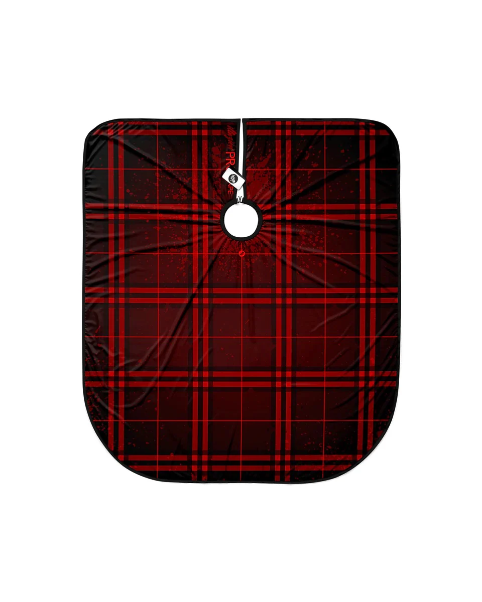Illuzien Plaid Dark Red Cape