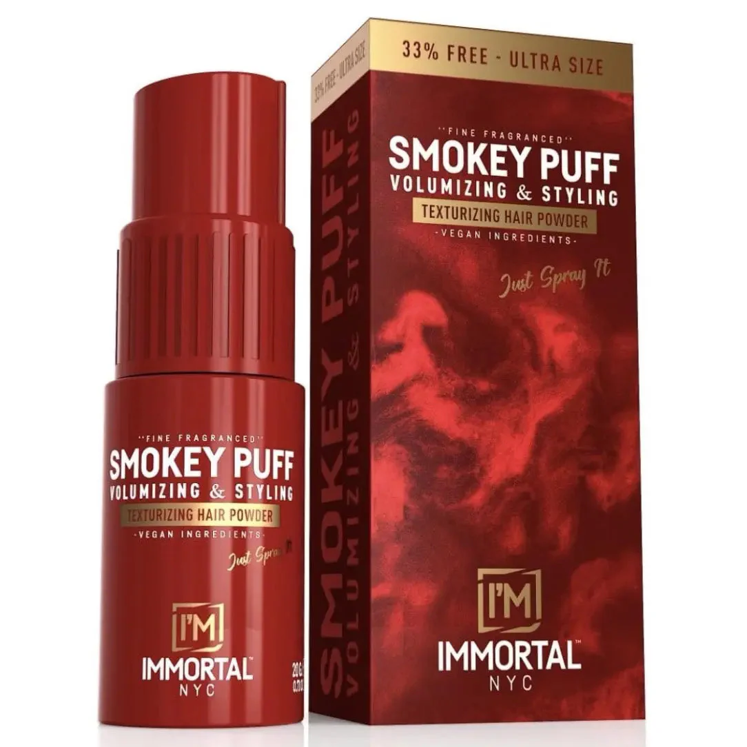 Immortal NYC Shake and Rake Smokey Puff Volumizing & Styling Texturizing Hair Powder- fine fragranced