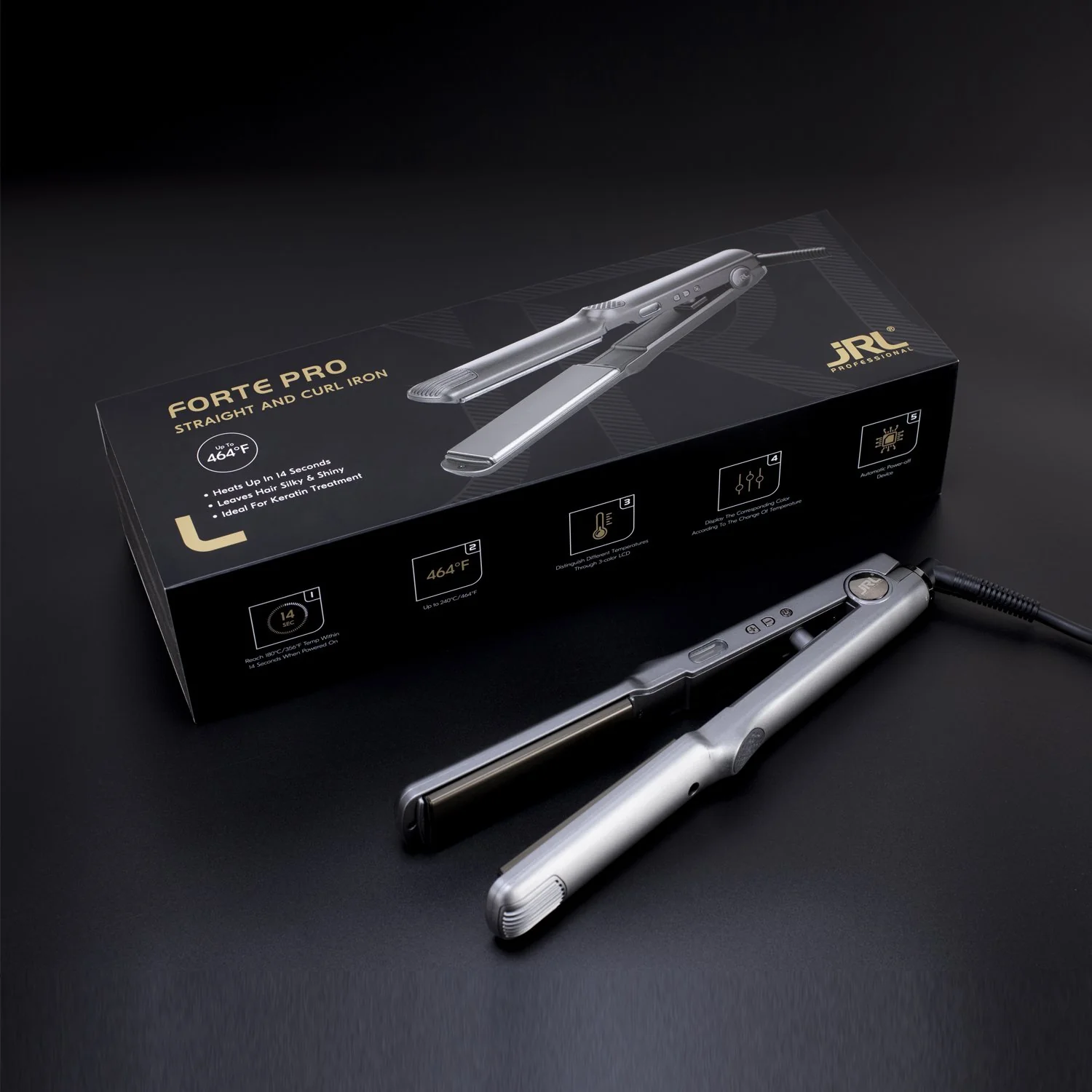 JRL Straight and Curl Iron 1" - Image 3