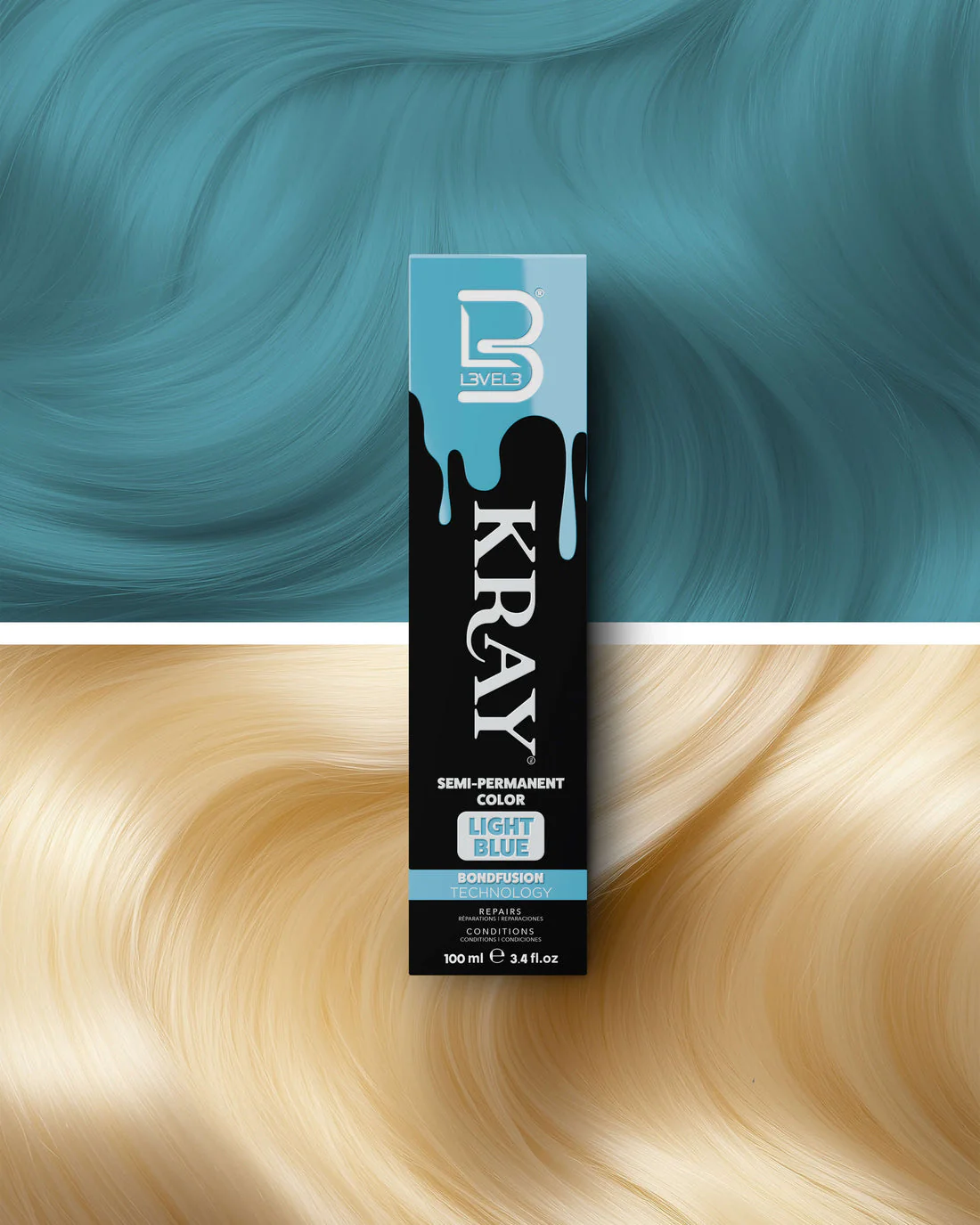 KRAY Semi-Permanent Color- LIGHT BLUE
