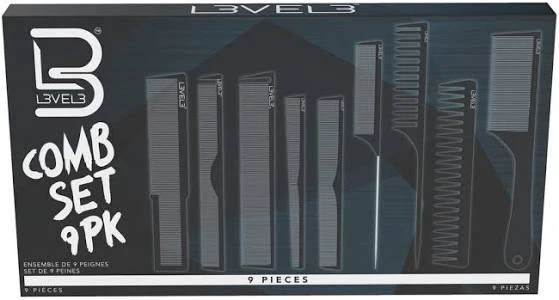 Level 3 Hair Comb Set 9 Pack - Image 2