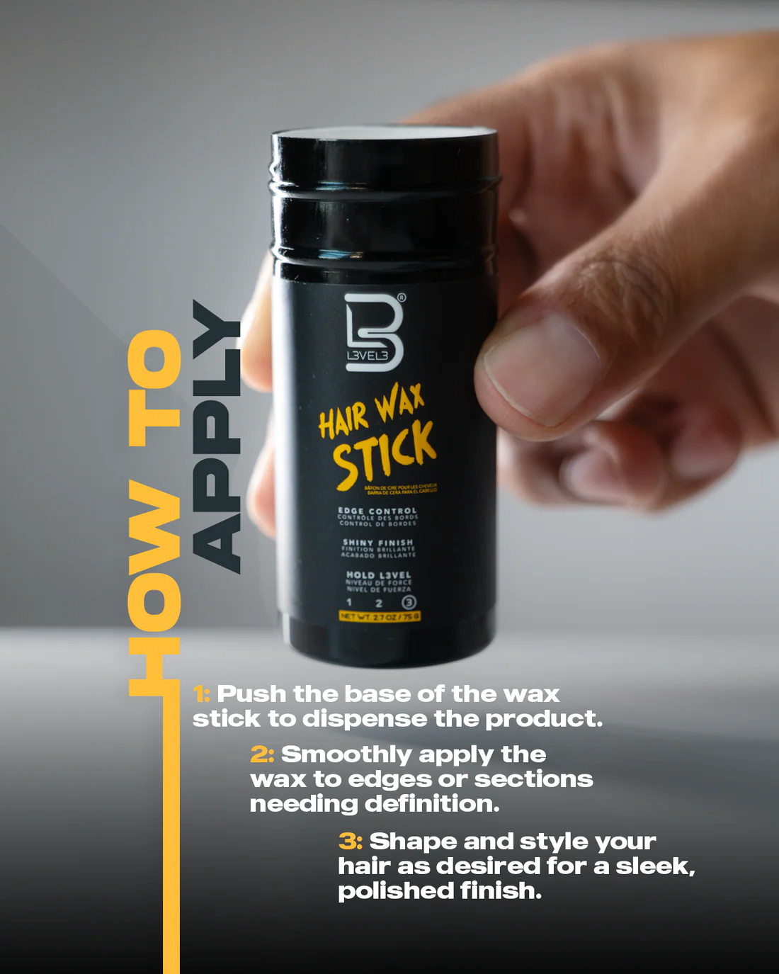 Level 3 Hair Wax Stick - Image 3