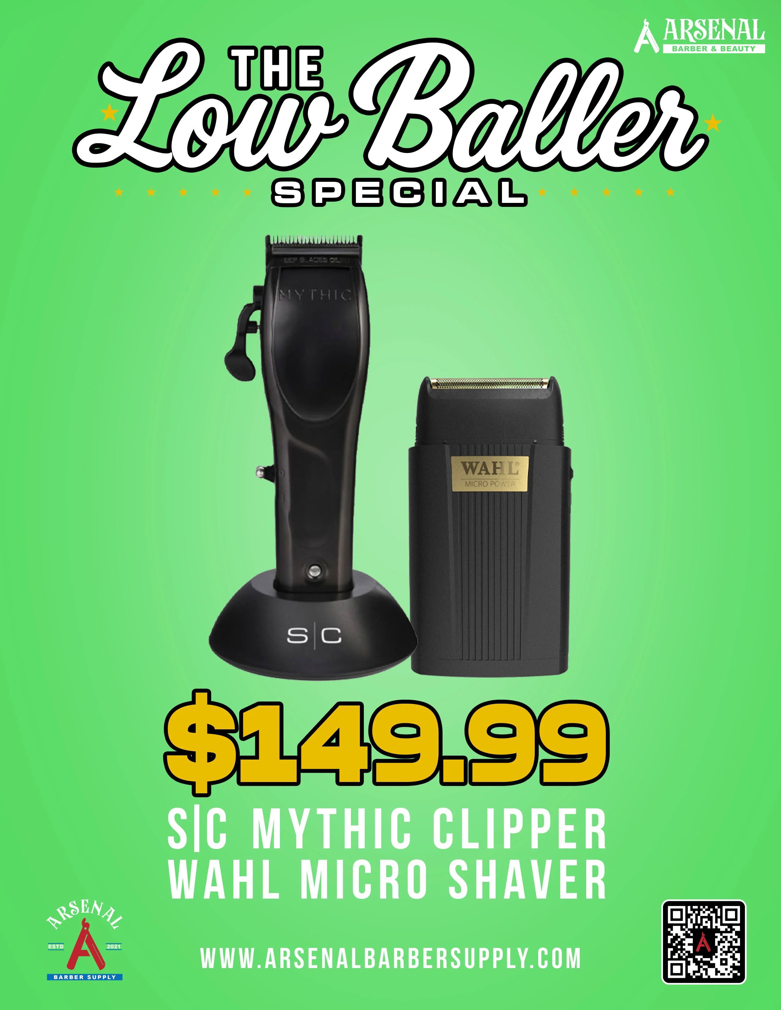 LOW BALLER SPECIAL- SC MYTHIC CLIPPER AND WAHL MICRO SHAVER