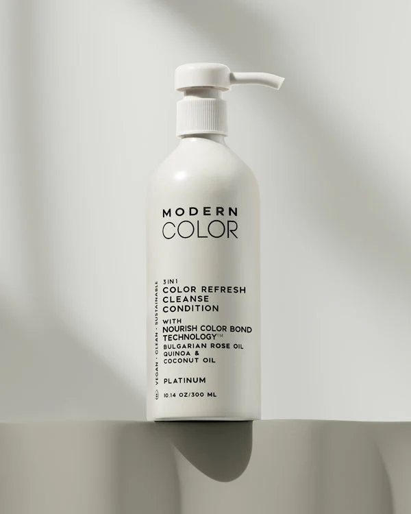 MODERN COLOR 3 In 1 Color Refresh, Cleanse Conditioner- Platinum