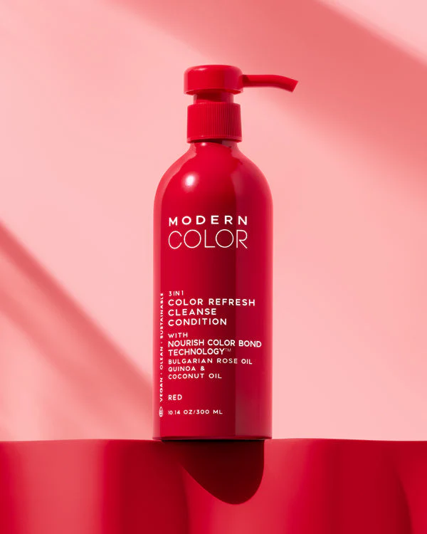 MODERN COLOR 3 In 1 Color Refresh, Cleanse Conditioner- Red