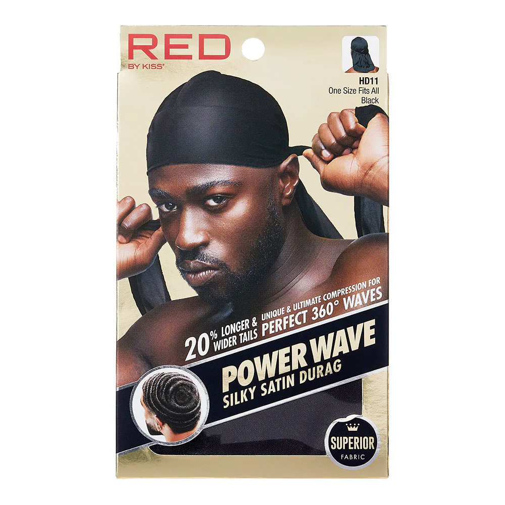 Red by Kiss-Power Wave Silky Satin Durag