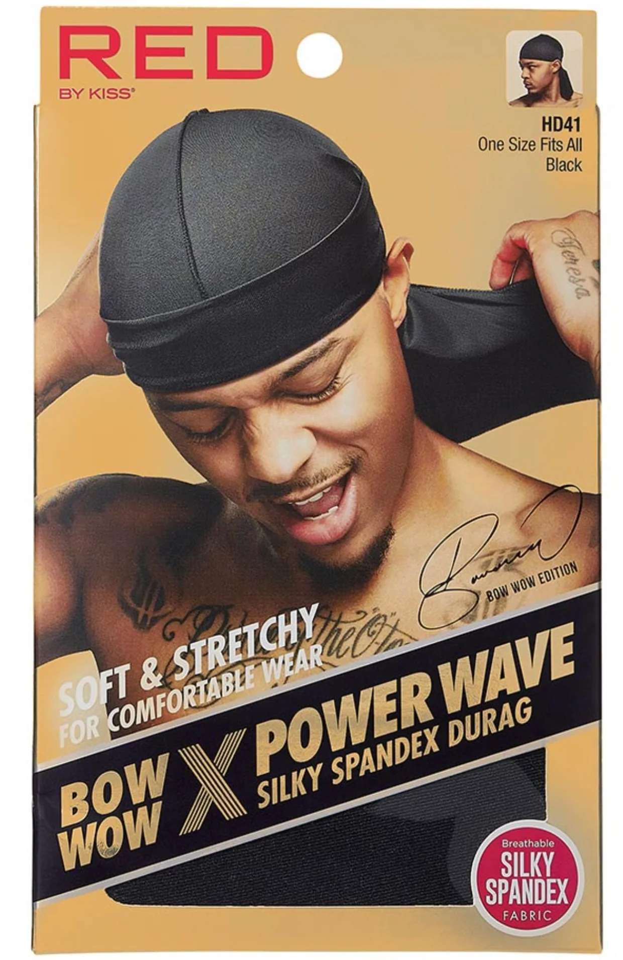 Red by kiss-Power Wave Silky Spandex Durag