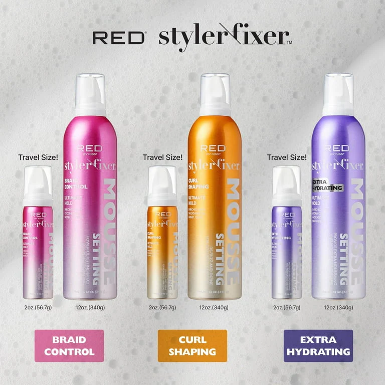 Red By Kiss Frizz Control Setting Mousse For Braid And Curls-curl Shaping - Image 2