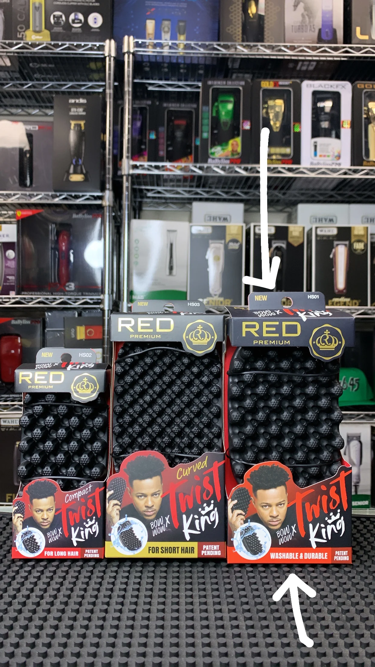 Red Premium Bow Wow X Twist King Luxury Twist Styler Washable and Durable Twist Brush for Afro Curl- HS01 - Image 6