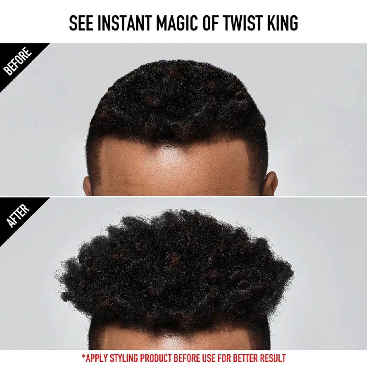 Red Premium Compact Twist King for Long Hair - HS02 - Image 5