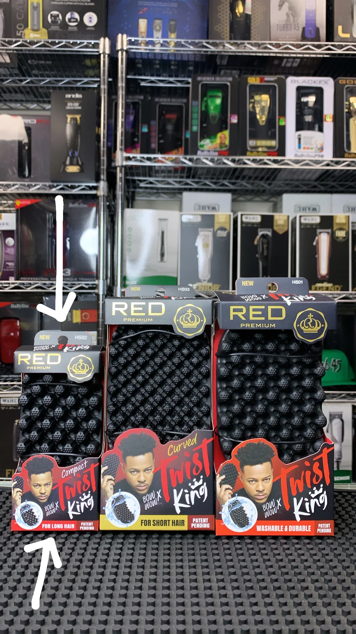 Red Premium Compact Twist King for Long Hair - HS02 - Image 6
