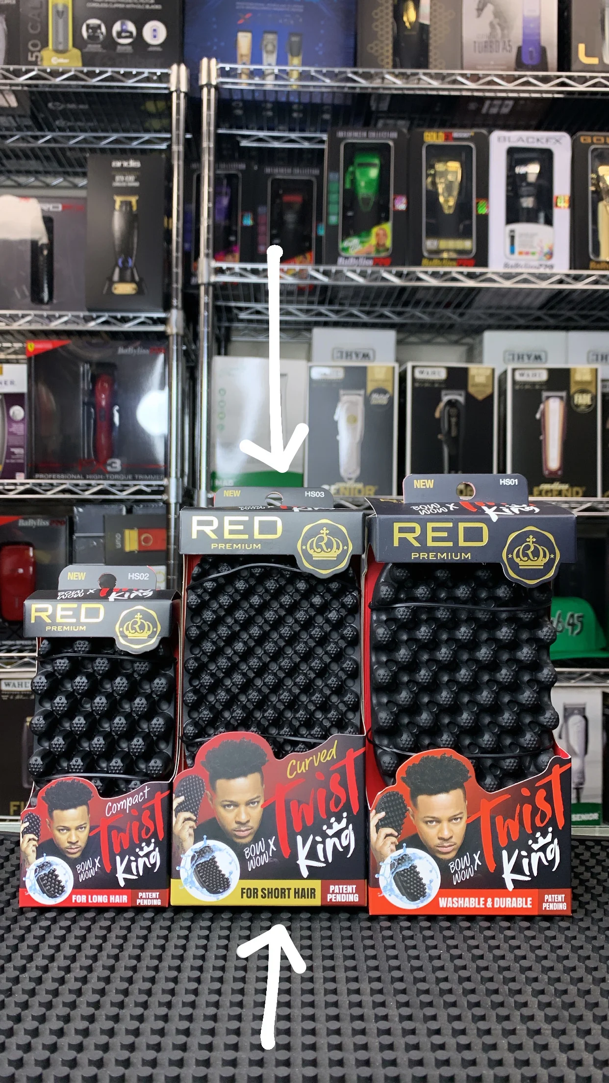Red Premium Curved Twist King for Short Hair - HS03 - Image 7