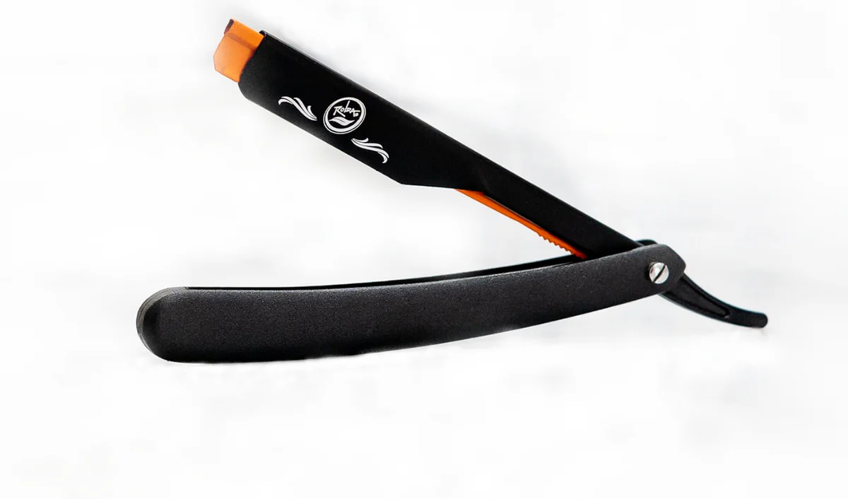 Rolda Classic Matte Black Straight Razor Blade Holder - Image 3