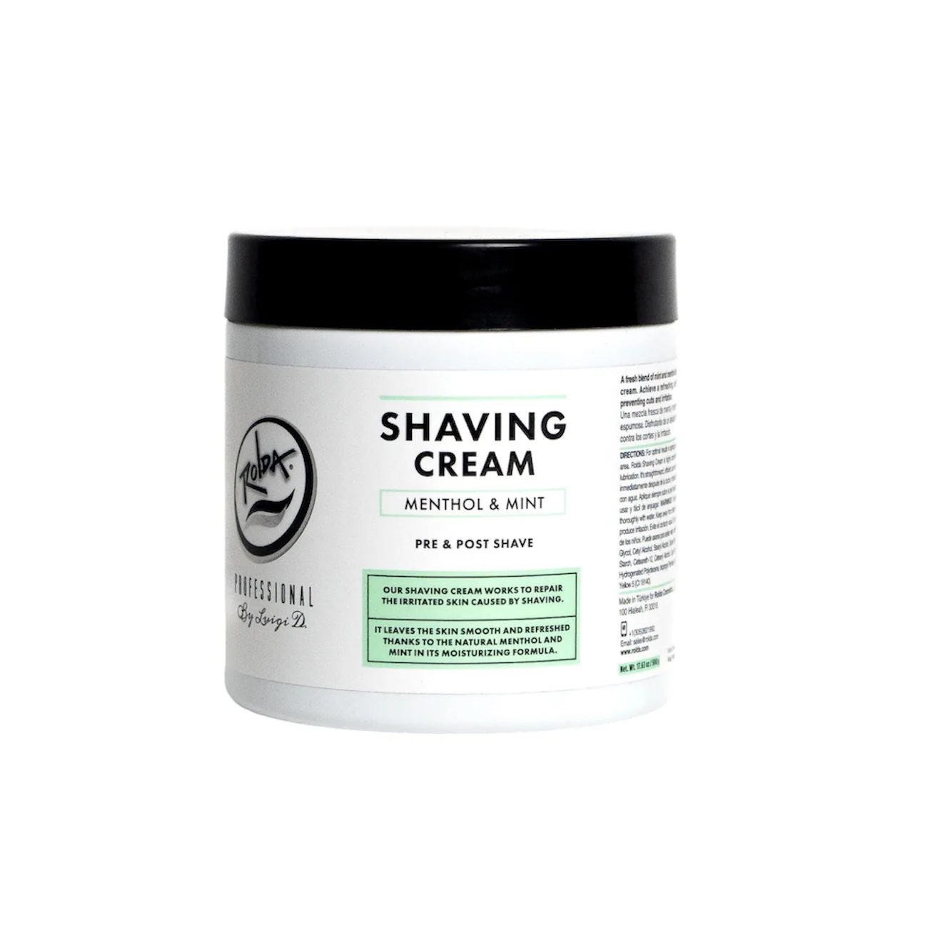 Rolda - Menthol & Mint Shaving Cream For Sensitive Skin