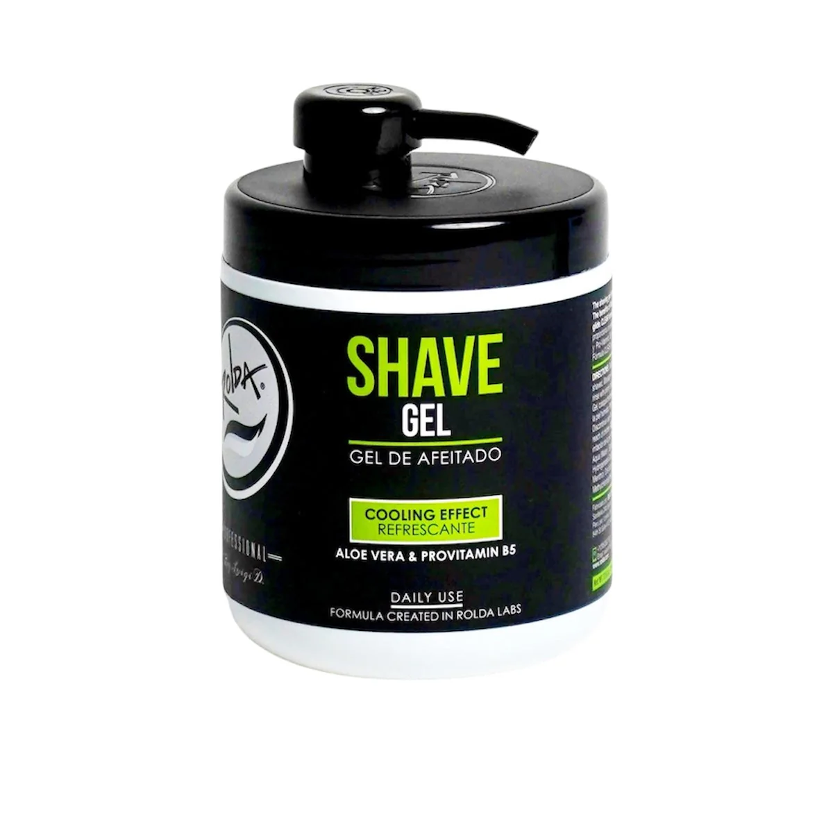 Rolda Shave Gel Cooling Effect w/ Aloe Vera & Provitamin B5 (17.63oz/500g)