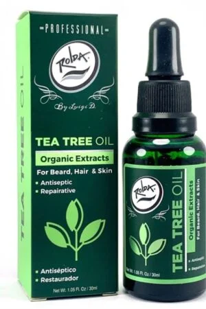 Rolda - Tea Tree Oil For Beard Hair | For Sensitive Skin, Stimulates Hair Growth, Fight Dry & Itchy Beard, Non-greasy, Vegan Extract