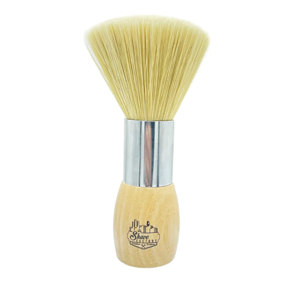 The Shave Factory Handmade Neck Brush Silver