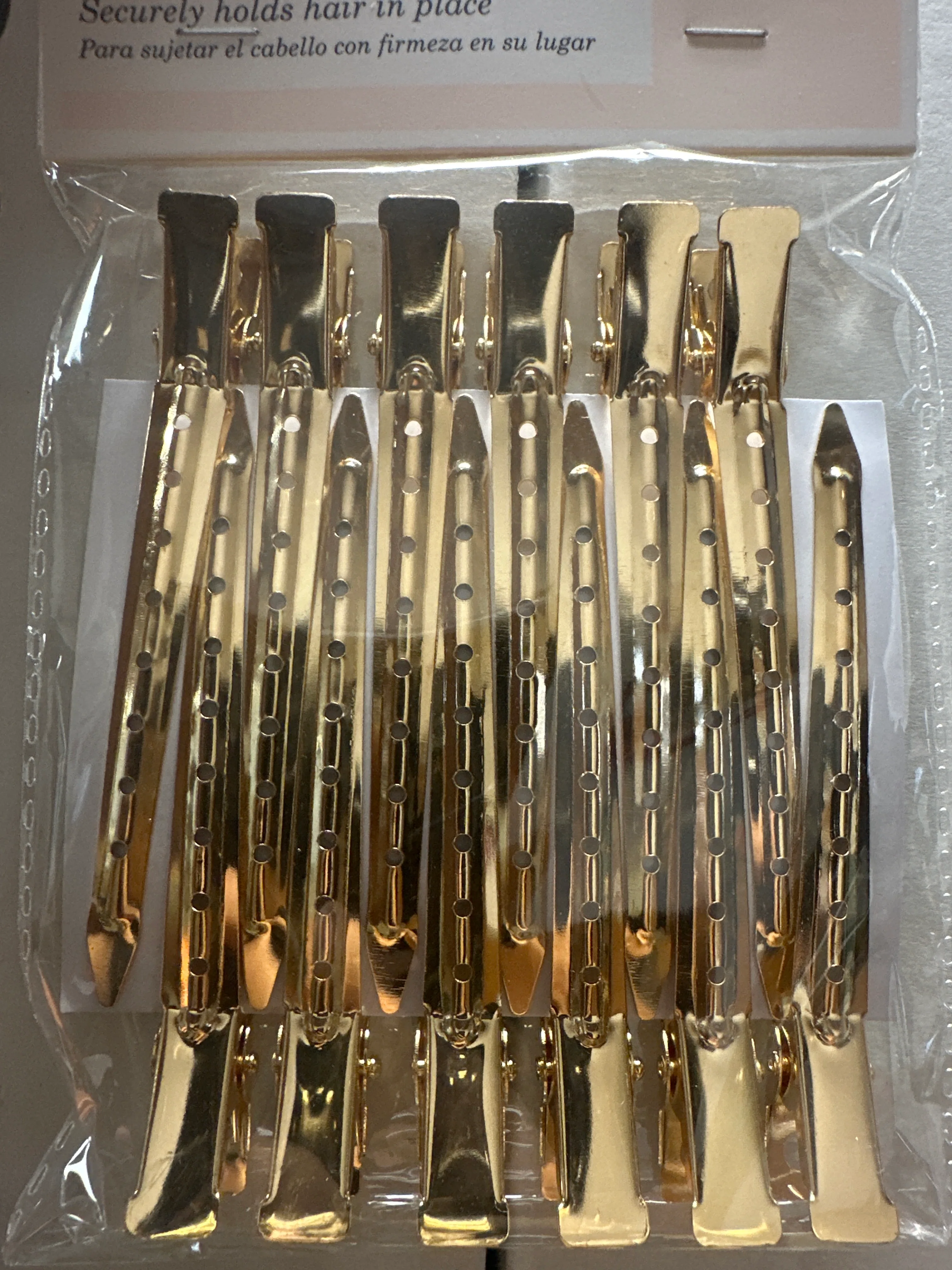 Diane Gold Duckbill Clip