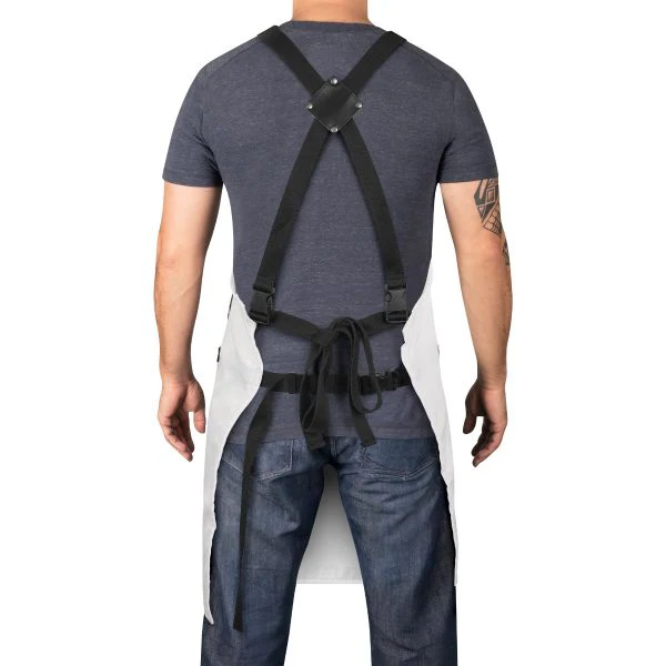 Stylecraft Classic White & Black Barber & Stylist Apron - Image 3