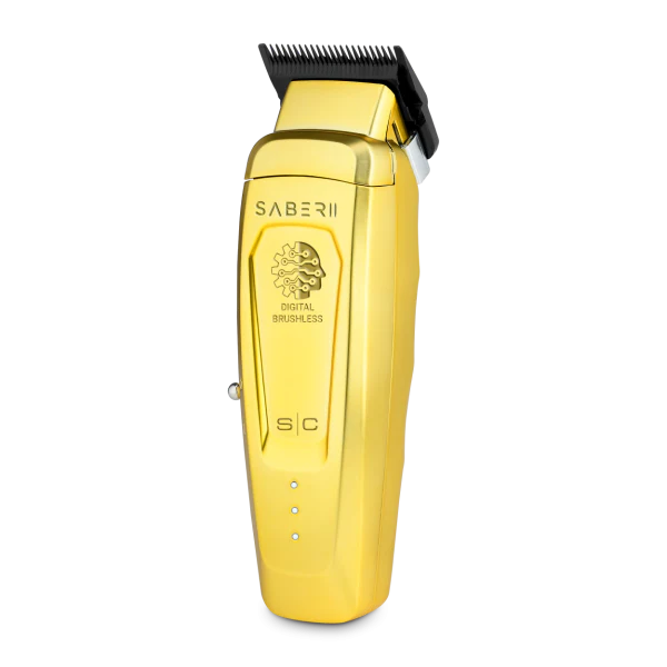 StyleCraft Saber 2.0 Cordless Modular Clipper w/ High-Torque Digital Brushless Motor Gold - Image 3