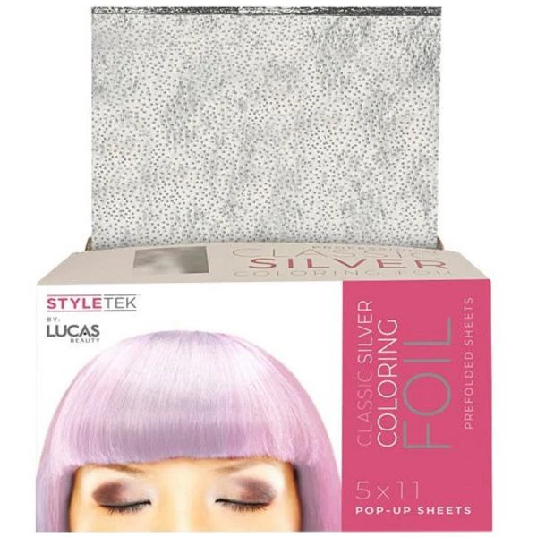 Styletek Classic Silver Coloring Foil (5" X 11") - 500 Sheets pop up