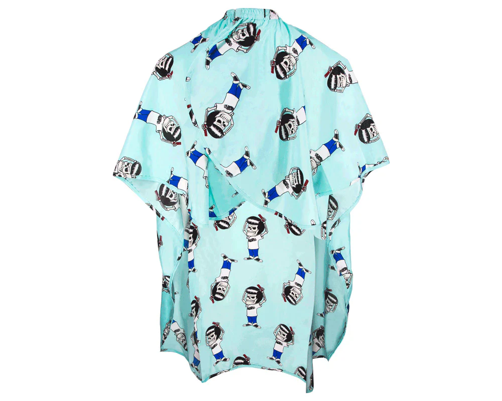 Suavecito Mascot Club Blue Barber Cape - Kid's - Image 2