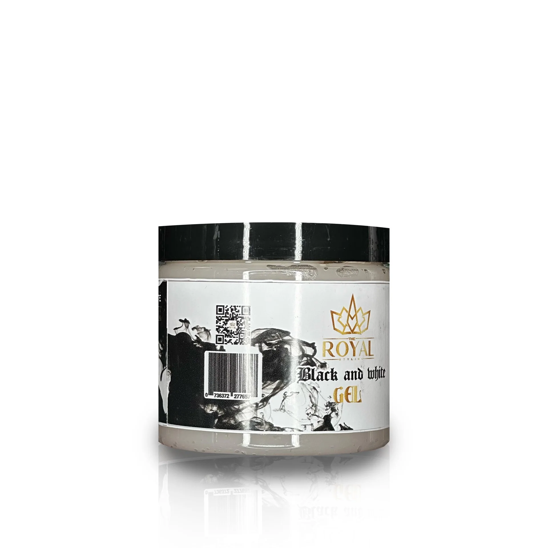 The Royal Black And White Gel