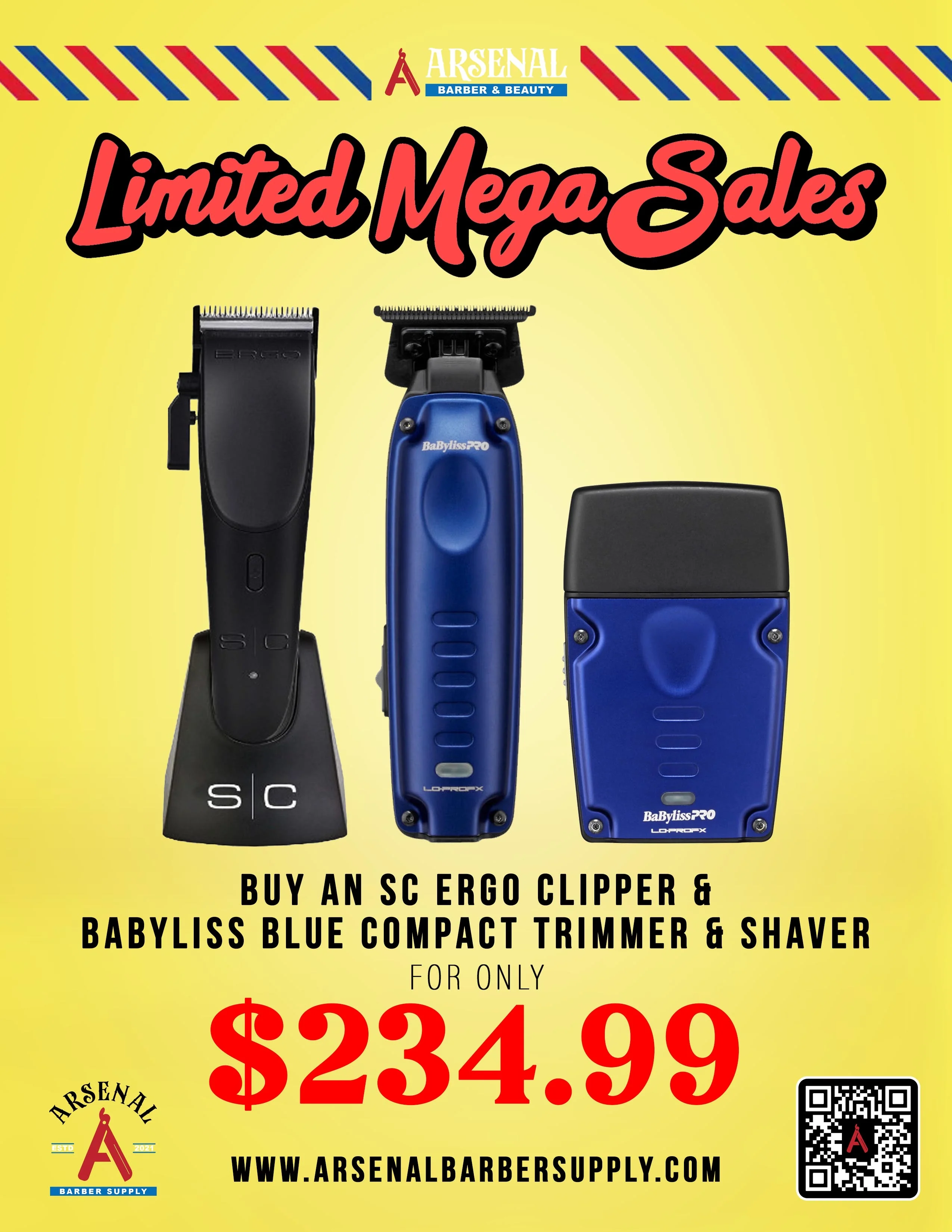Limited Mega Sale Sc Ergo Clipper, Babyliss Compact Trimmer And Shaver